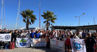 Urla'da kıyı ve deniz temizliği yapıldı