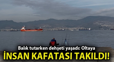 Balık tutarken dehşeti yaşadı: Oltaya insan kafatası takıldı