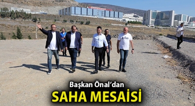 Başkan Önal'dan Saha Mesaisi 