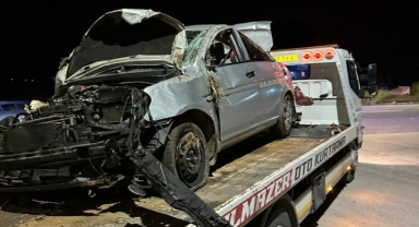 Kınık'ta feci kaza: 1 ölü, 1 yaralı