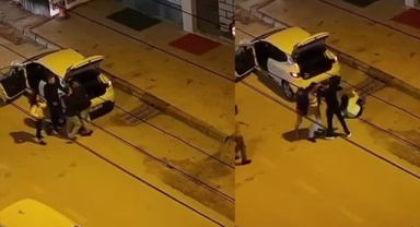 Tartıştığı kadını yerde sürükledi!