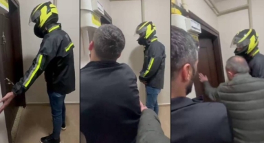 77 yıl hapis cezasıyla aranan firari şahıs, kurye kılığındaki polisin ’Yemek siparişi getirdim’ sözleriyle yakalandı