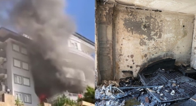 Alanya’da 5 katlı binada korkutan yangın