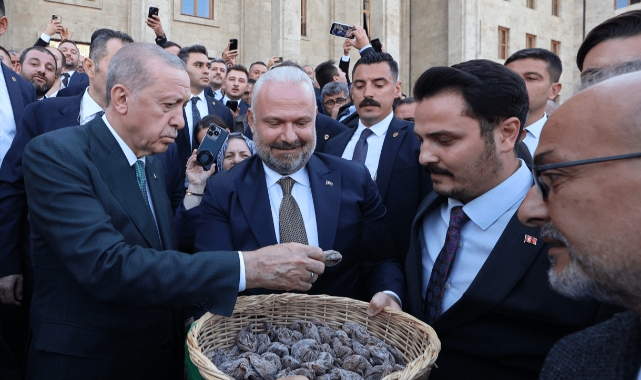Başkan Pehlivan’dan Ankara çıkarması... Cumhurbaşkanı Erdoğan’a incir ikramı!