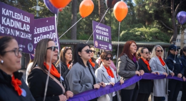 Bornova’da kadına yönelik şiddete karşı güçlü ses!