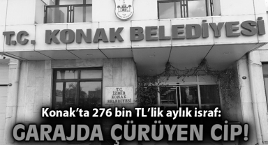 Garajda çürüyen cip: Konak’ta 276 bin TL’lik aylık israf