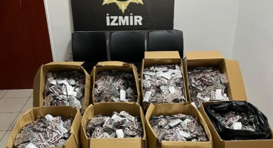 İzmir’de uyuşturucu operasyonu: 168 bin 448 sentetik ecza ele geçirildi
