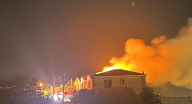 Çeşme’de villa yangını