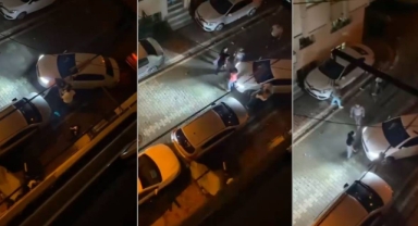 Komşuların park yeri kavgasında ortalık savaş alanına döndü