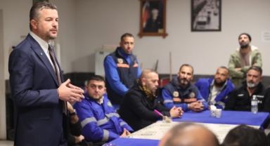 Başkan Görkem Duman yılbaşını emekçilerle kutladı