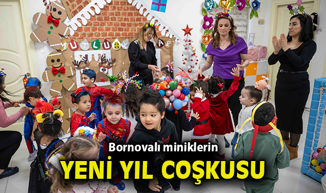 Bornovalı miniklerin Yeni Yıl coşkusu