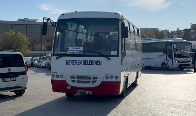 Menemen’de ulaşımın yıldızı ücretsiz ring servisler