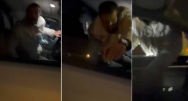 Önce araca saldırdı, ardından araçtakileri bıçakladı!