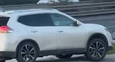 Refüjden atlayan sürücüye ceza yağdı; görüntüleri izleyince itiraf etti