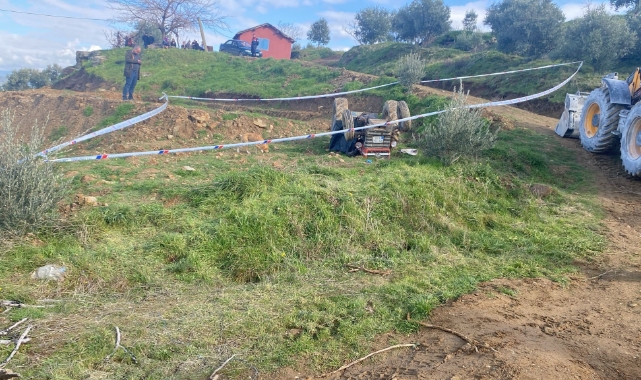 Şarampole devrilen traktör sürücüsü hayatını kaybetti