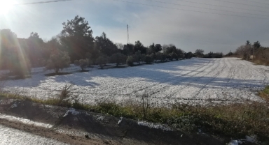 Urla'da kar yağışı etkili oldu