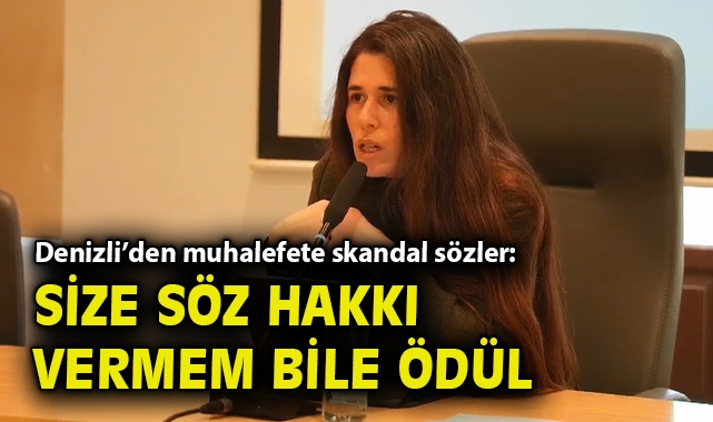 Çeşme'de Başkan Denizli'den muhalefete skandal sözler: Size söz hakkı vermem bile ödül!