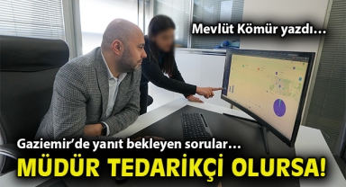 Gaziemir’de yanıt bekleyen sorular… Müdür tedarikçi olursa!