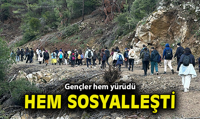 Gençler hem yürüdü hem sosyalleşti