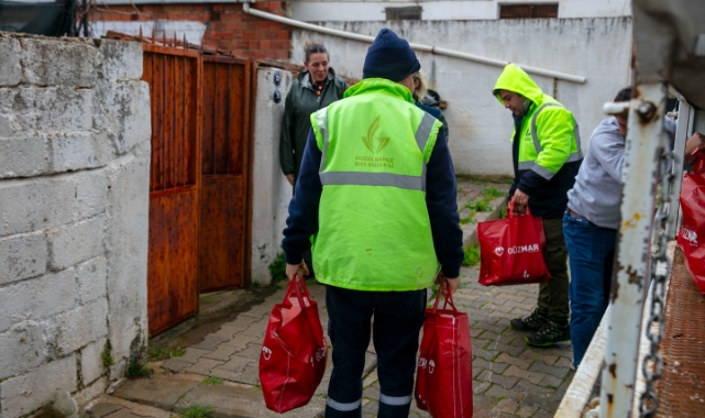 Güzelbahçe'de 350 aileye 3 milyonluk Ramazan desteği
