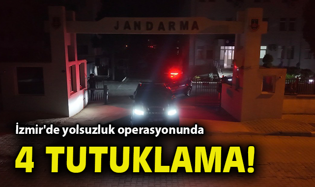 İzmir'de yolsuzluk operasyonunda 4 tutuklama!