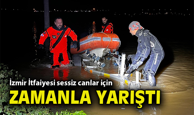 İzmir İtfaiyesi sessiz canlar için zamanla yarıştı