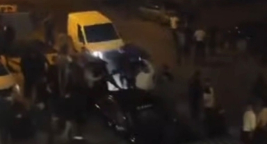 Kan donduran görüntüler: Aracıyla kavga edenleri ezdi