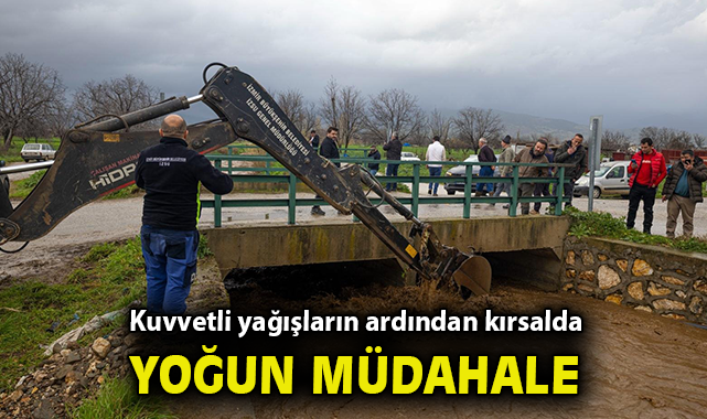 Kuvvetli yağışların ardından kırsalda yoğun müdahale