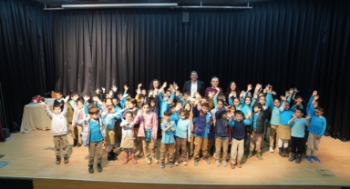 Miniklerden Başkan Yetişkin'den anlamlı ziyaret