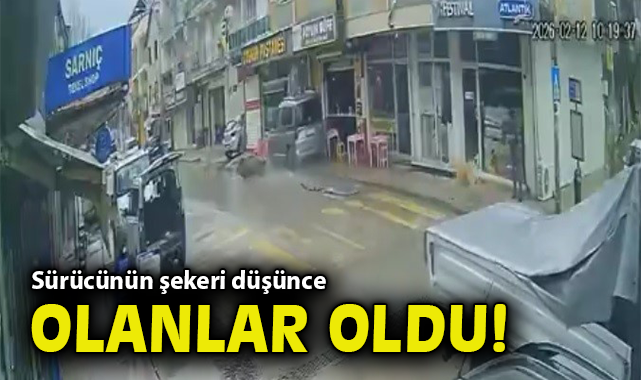 Sürücünün şekeri düşünce olanlar oldu!
