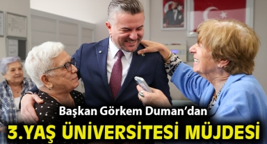 Başkan Görkem Duman’dan 3. Yaş Üniversitesi müjdesi