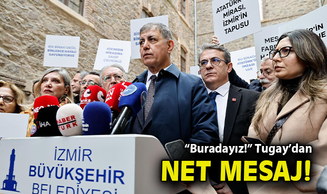 “Buradayız!” Tugay’dan Meslek Fabrikası önünde net mesaj