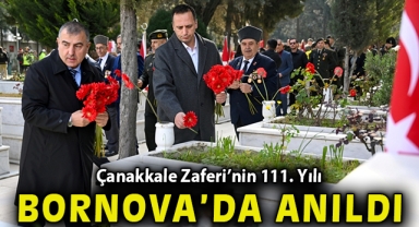 Çanakkale Zaferi’nin 111. Yılı Bornova’da anıldı