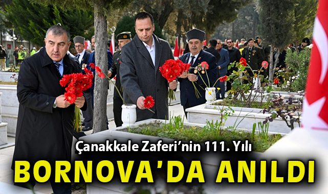 Çanakkale Zaferi’nin 111. Yılı Bornova’da anıldı