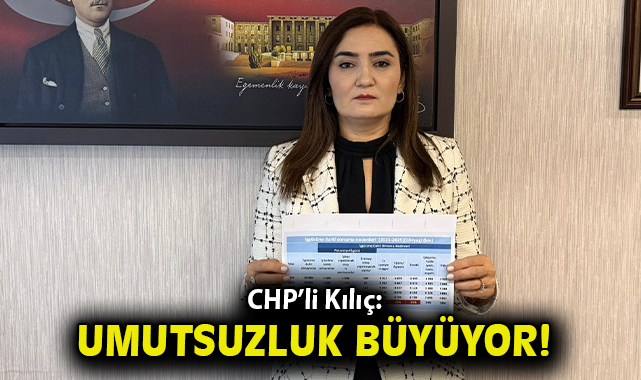 CHP'li Kılıç: Umutsuzluk büyüyor 2.6 milyon kişi iş aramaktan vazgeçti!
