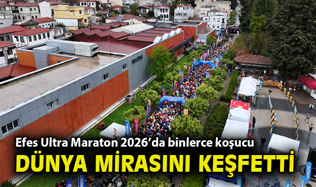 Efes Ultra Maraton 2026’da binlerce koşucu yağmura rağmen dünya mirasını keşfetti