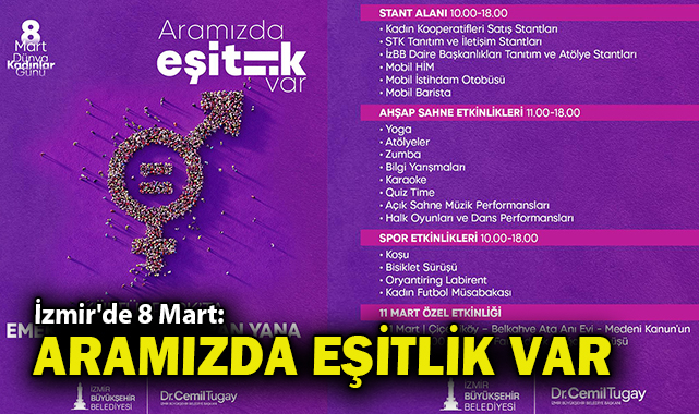 İzmir'de 8 Mart: Aramızda eşitlik var