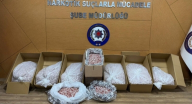 İzmir'de narkotik polisi 356 bin uyuşturucu hap yakaladı