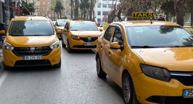 İzmir'de öldürülen taksici için meslektaşlarından araçlı konvoy