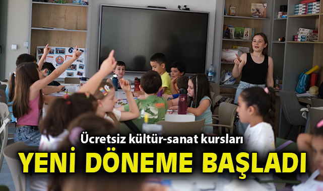 Ücretsiz kültür-sanat kursları yeni döneme başladı