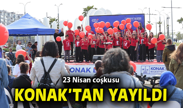 23 Nisan coşkusu Konak’tan yayıldı: Çocuk Şenliği’ne yoğun ilgi