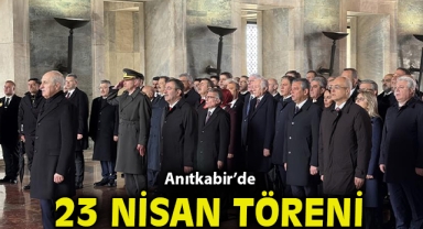 Anıtkabir’de 23 Nisan töreni