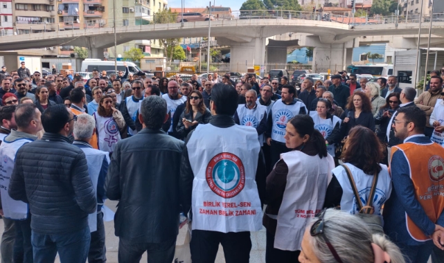 Bayraklı'da TİS süreci tıkandı... Eylem başladı!