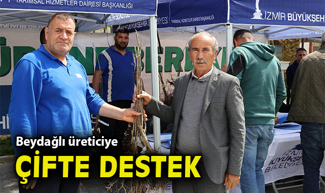 Beydağlı üreticiye çifte destek