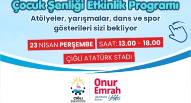 Çiğli’de 23 Nisan Coşkusu: Bayram Çocuk Şenliğiyle Renkleniyor