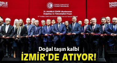 Doğal taşın kalbi İzmir’de atıyor
