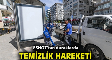 ESHOT’tan duraklarda temizlik hareketi
