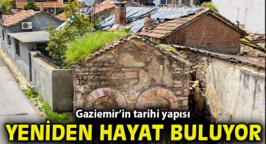 Gaziemir’in tarihi Çift Çeşme’si aslına uygun şekilde yenileniyor