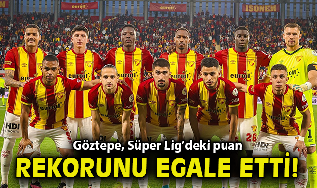 Göztepe, Süper Lig’deki puan rekorunu egale etti