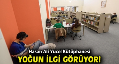 Hasan Ali Yücel Kütüphanesi yoğun ilgi görüyor